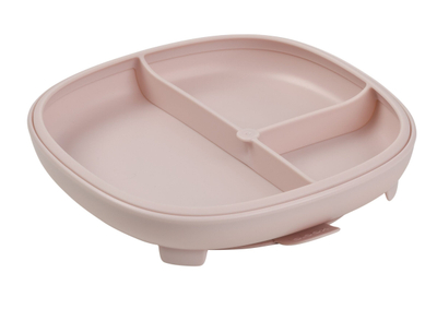 Pjatë fëmijësh b.box 2 in 1 Suction Plate, me vakum, me ndarës, rozë Blush