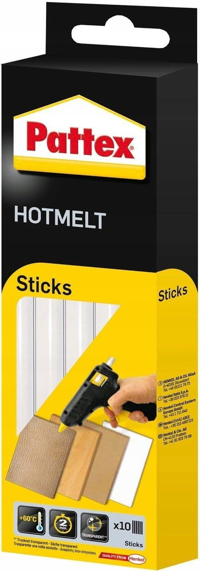Shkop ngjitës Pattex PTK6, 11mm, 200mm, transparent, 10 copë