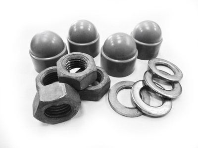 Сет поцинкувани сврзувачки елементи B 50, челик, сива