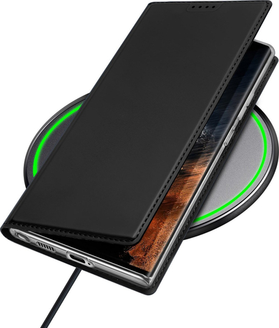 Këllëf telefoni Dux Ducis Skin Pro, Samsung Galaxy S23 Ultra, me kapak portofol, i zi