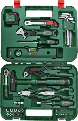 Set veglash Bosch Advanced 1600A02BY7, 52 pjesë, me kuti, jeshil