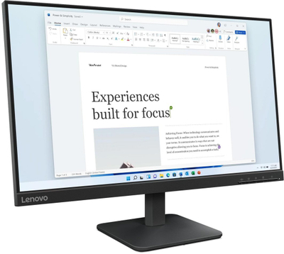 Monitor Lenovo L24-4e, 23.8", 100Hz, FHD, i zi