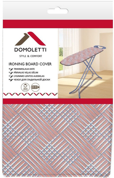 Mbulesë dërrase hekurosjeje Domoletti Peach1019 C42, shumëngjyrëshe