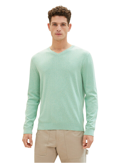 Bluzë për meshkuj Tom Tailor Regular Fit, e gjelbër