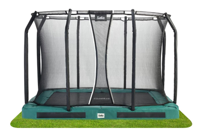 Trampolinë tokësore Salta Premium Ground, 305x214 cm, e gjelbër