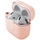 Këllëf për kufje Uniq Clyde për AirPods 4, Lock Case, plastikë TPU PC, rozë