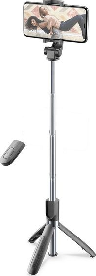 Selfie stick Cellularline Freedom Tripod, Bluetooth, 70cm, i zi