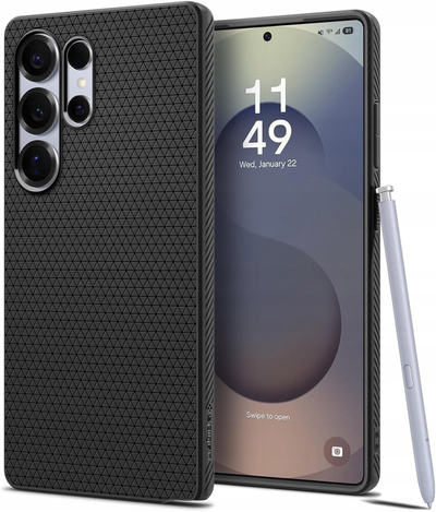 Këllëf telefoni Spigen Liquid Air, për Samsung Galaxy S26 Ultra, TPU, i zi mat