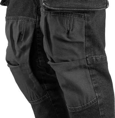 Pantallona pune Neo DENIM, të përforcuara, masa XXL, të zeza