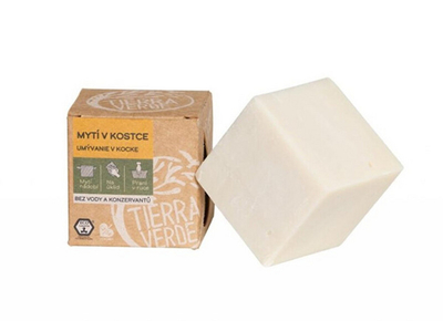 Sapun i ngurtë shumëfunksional Tierra Verde Washing in a cube with the scent of BIO, 165 g