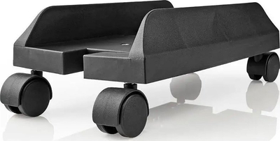 Stendë kompjuteri Nedis Computer Trolley, gjerësi e rregullueshme 14.5-24.2 cm, kapacitet 20 kg, e zezë