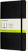 Fletore Moleskine Classic Expanded Large, kapak i butë, faqe bosh, e zezë