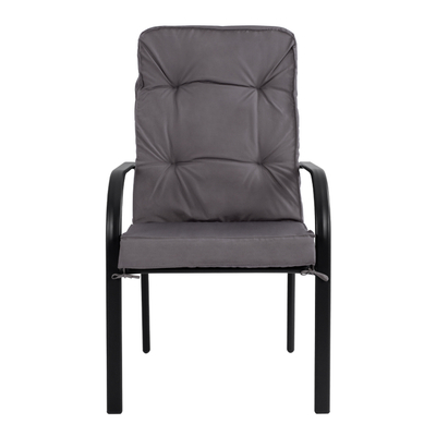 Karrige metalike e jashtme Endika HM5680.01, me jastëk, 60x71x105 cm, gri