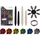 Set aksesorësh dart XQmax Accessory Kit, 84 copë, me ngjyra të ndryshme