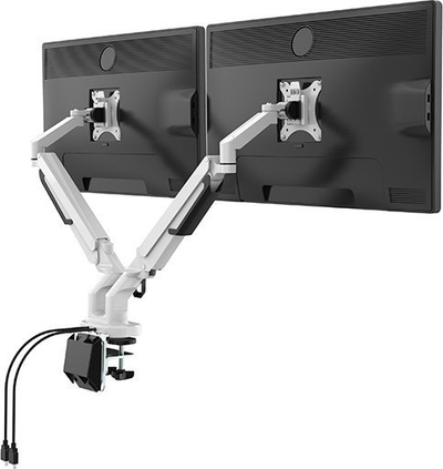 Mbajtëse tavoline për monitorë Natec MS006D, për 2 monitorë 17"-32", USB 3.0, e zezë