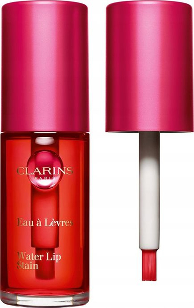 Ngjyrues buzësh Clarins Water Lip Stain No.01 Rose Water, 0.2oz, rozë