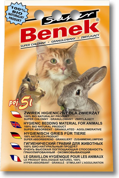 Песок за мачки Super Benek Universal Natural, 5L