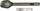 Multimjet kampingu Gerber Devour Spork, 19cm, i lehtë, jeshile flat sage