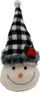 Figurinë dekorative Saska Christmas Snowman, 20cm, dizajn dimëror, shumëngjyrësh