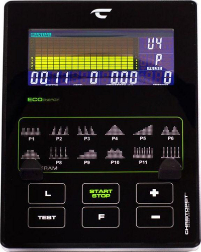 Kros-trainer Christopeit Sport Eco 2000, ergometër, sistem magnetik 10 kg, gri
