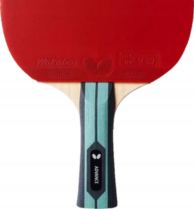Raketë pingpongu Butterfly Advance, gome Wakaba, sfungjer 1.7mm