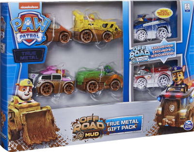 Set makina lodër PAW Patrol True Metal Off Road, 6 copë, metal die cast, shumngjyrëshe