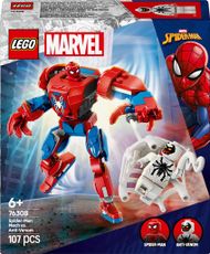 Lodër ndërtimi LEGO Spider-Man Mech Vs Anti-Venom, set me figura, shumëngjyrëshe