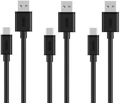 Kabllo USB Unitek, 0.3 m, e zezë