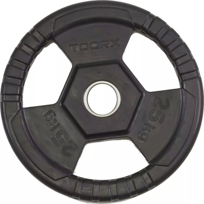 Pllakë peshe Toorx Rubber, 25 kg, Ø50mm, e zezë