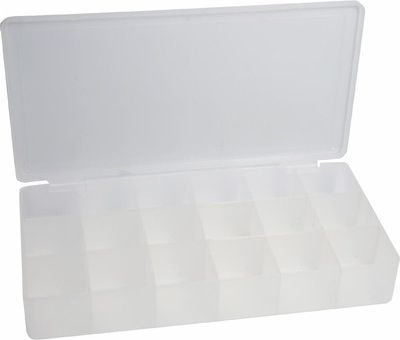 Kuti organizuese InLine Spice Container 43009E, 18 ndarje, plastike, transparente