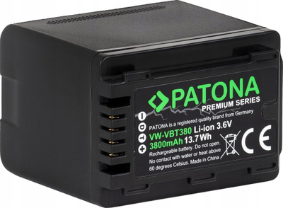 Bateri për kamerë Patona 1257, Li-Ion, 4040mAh, e zezë