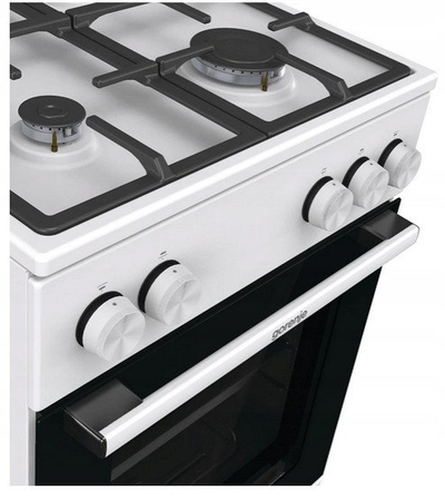 Shporet me gaz Gorenje GG5A10WFFM, 4 flakë, furrë 70L, i bardhë