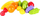 Сет играчки кујна Technok Fruits in Double Net 5521 p8, пластични овошја, разнообојни
