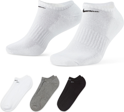 Çorape Nike Everyday Cushion No Show SX7673 964, set 3 palë, Dri Fit, shumëngjyrëshe