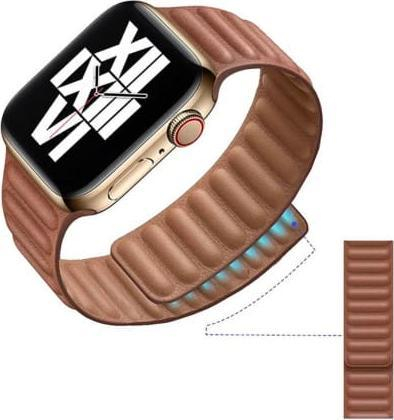 Rrip dore Strado për Apple Watch Series 7 45mm, lëkurë, universal, i zi