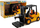 Lodër forklift me drita edhe zë, pirunë lëvizës, plastikë, portokalli