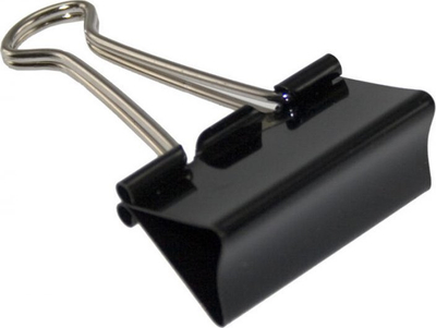 Kapëse dokumentesh bnt Foldback, 30mm, e zezë