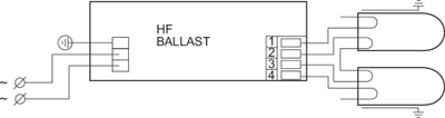 Balast elektronik Philips HF-B, 220-240V, 50-60Hz