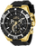 Ora burrash Invicta Aviator 37627, quartz, multifunksionale, e zezë