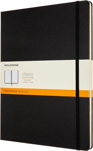 Fletore Moleskine Classic Professional XXL, 192 faqe, me vija, e zezë