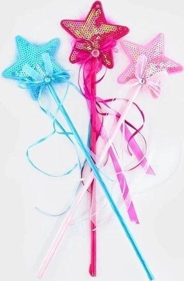 Shkop magjik për fëmijë Fairy Wand, 40cm, plastike, ngjyra të përziera