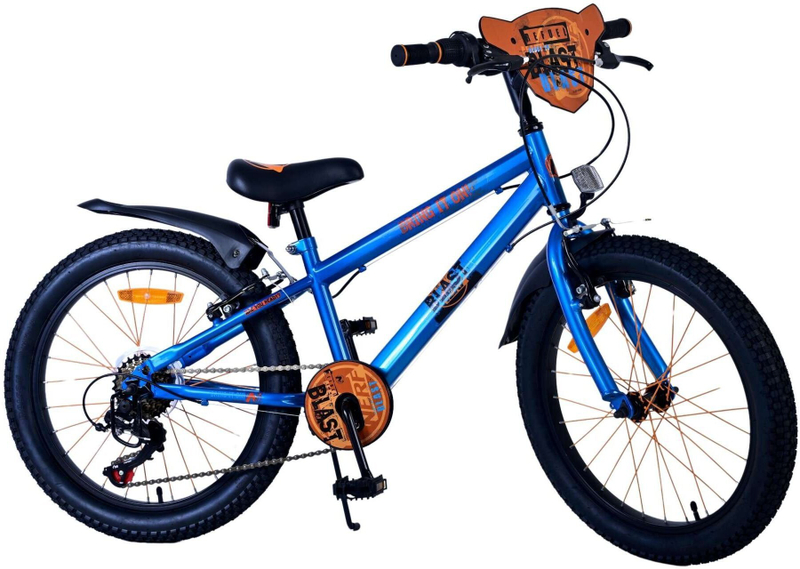 Biçikletë fëmijësh Nerf Blast, 20", me shpejtësi, blu portokalli