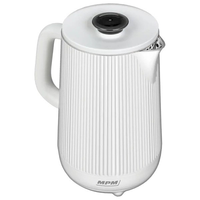 Ibrik elektrik MPM MCZ-115, 1.5L, dyshtresor, i bardhë