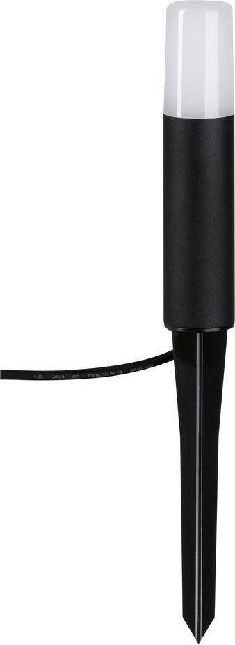 Lampë kopshti Paulmann Flarea LED, 20 cm e lartë, me kunj, e zezë