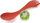 Spork Light My Fire BIO Rockyred, material bioplastik, pa BPA, i kuq