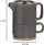 Set gotë me kanë Secret de Gourmet Natural Taupe, qeramikë, 400ml, ngjyrë taupe
