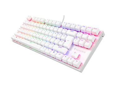 Tastierë mekanike Genesis Thor 303 TKL, RGB, Outemu Peach Silent, e bardhë