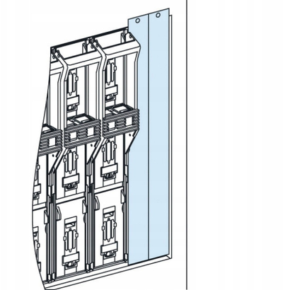 Kapak vertikal fundor Schneider Electric PrismaSet ISFL250/630 LVS03741, për panele elektrike, gri