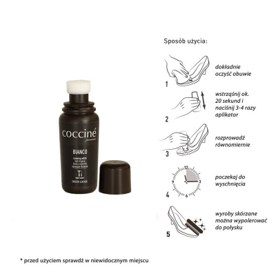 Emulsion mbulues për këpucë Coccine DA0281, 65ml, i bardhë