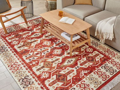 Tapet kilim VOSKEVAZ, 160 x 230 cm, lesh pambuk, shumëngjyrësh